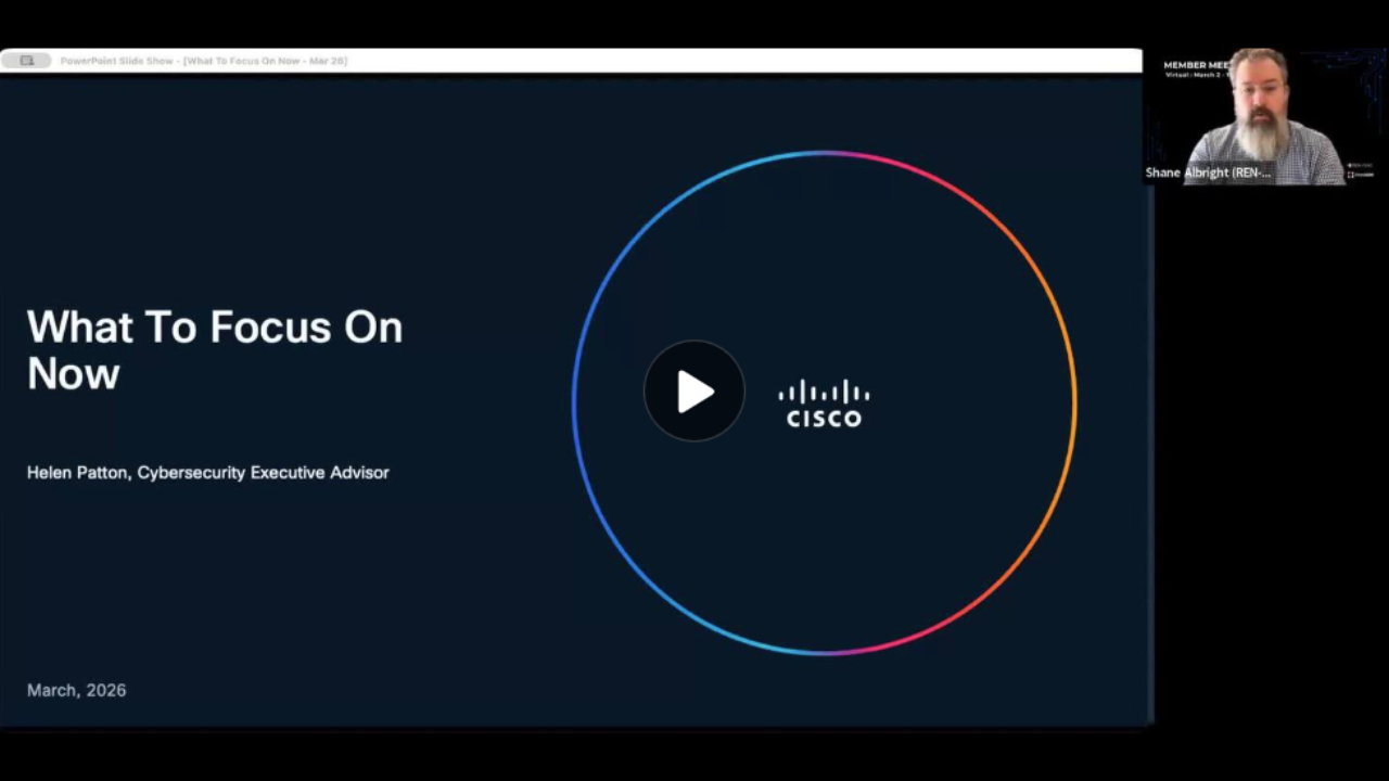 Snapshot from What To Focus On Now